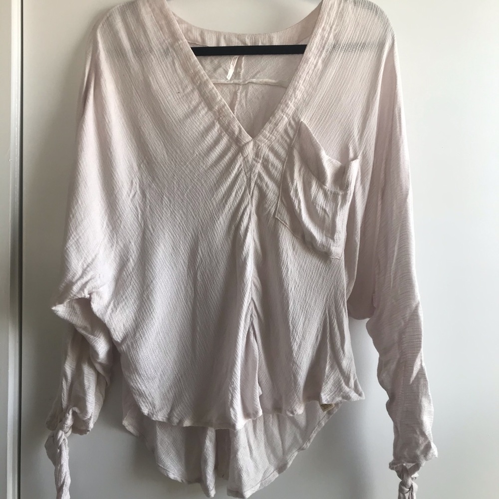 Free People Flowy Top- light dusty pink color